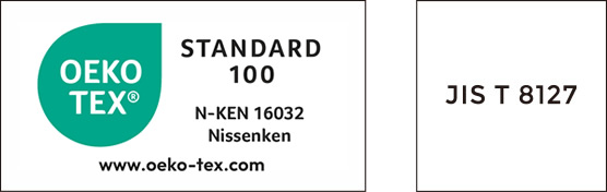 ｢レフライト｣は、世界トップレベルの繊維の安全証明「OEKO-TEXR」や高視認性安全服規格「JIS T 8127」など、国内外の安全規格を取得しています。